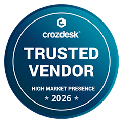 Crozdesk Trusted Vendor 2026 Award