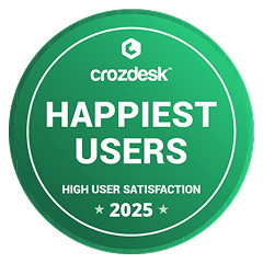 Crozdesk Happiest Users 2025 Award
