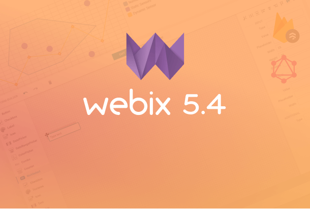 Webix 5.4 with GraphQL support, updated SpreadSheet and FormBuilder