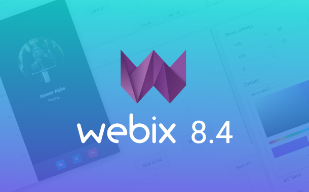 Webix 8.4: Diagram Editor and Video Calls in Chat