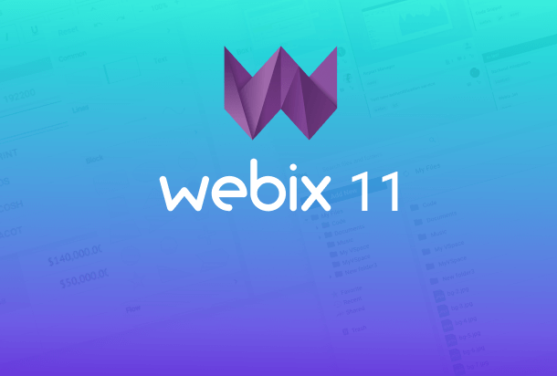 Webix 11.0 Release. Core Updates, Extended Functionalities in SpreadSheet and File Manager and more