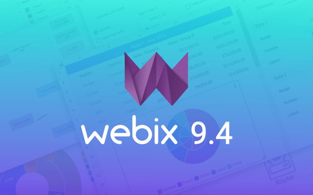 Webix 9.4: Multilevel Pie charts, labels and curved links
