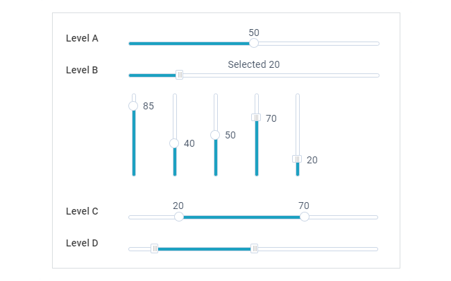 Webix JS Slider and RangeSlider