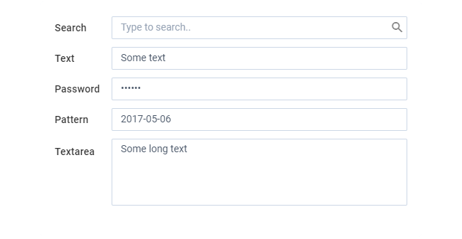 Webix JS Text UI controls